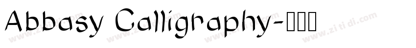 Abbasy Calligraphy字体转换